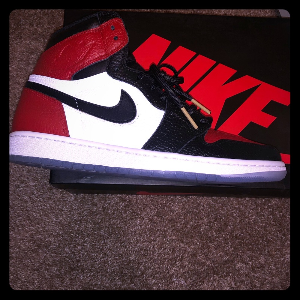 Jordan 1 custom with ice blue bottom